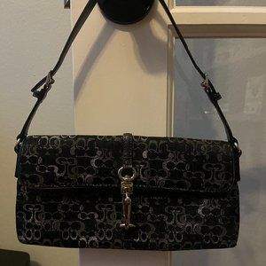Coach Metallic Signature Fabric Purse
